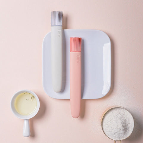 Kitchen Brush Removable Silicone Oil Brush Baking Barbecue Brush Oil Tool Random Color Delivery