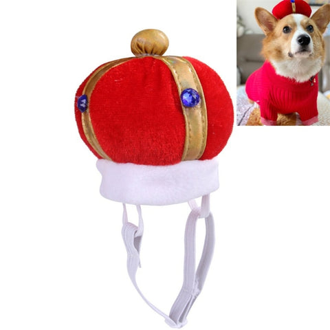 Pet Crown Hat Creative Funny Dog Cat Headdress, S, L
