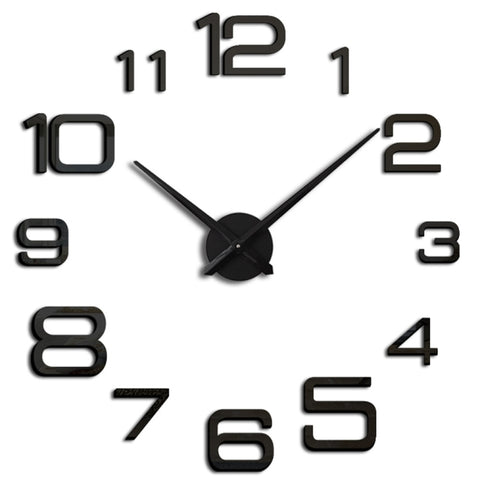 Acrylic Digital Wall Clock Home Living Room Wall Sticker Clock