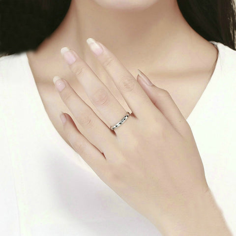 Pet Footprint Ring S925 Sterling Silver Oil Drop Ring, 5, 6, 7, 8, 9