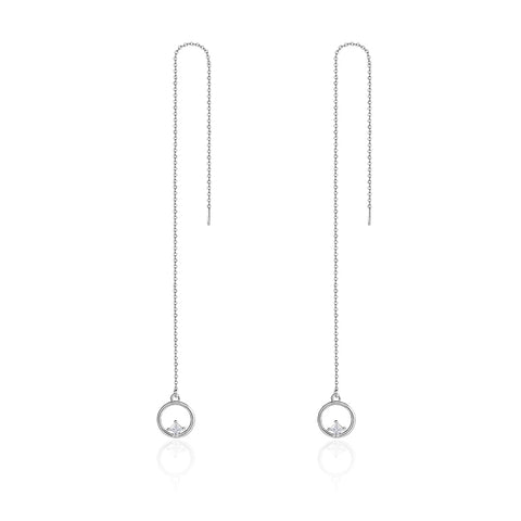 Valentine Day Gift Simple S925 Sterling Silver Stud Earrings, SCE080
