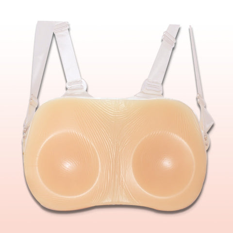 Cross-dressing Breast Implants Conjoined Silicone Breast-prosthetic Circular Breasts, 500g, 600g, 800g, 1000g, 1300g, 1500g, 1800g, 2000g