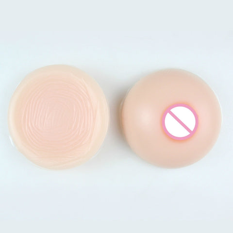 Round Men Pseudo-girl Silicone Fake Breasts Cross-dressing Breast Implants, 500g, 600g, 800g, 1000g