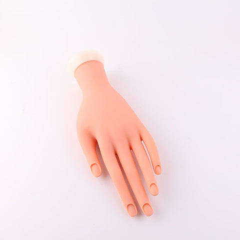 Manicure Practice Artificial Hand Model Simulated Hand Display Model, Positionable, Not Bendable