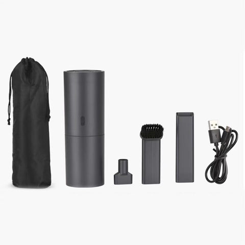 Creative Mini Handheld Portable Vacuum Cleaner USB Charging High Power Household Vacuum Cleaner, Space Gray, Pure White