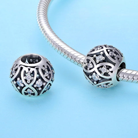 S925 Sterling Silver Elegant Beaded DIY Bracelet Accessories, SCC732