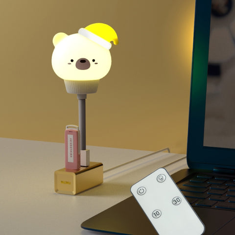 USB Night light LED Cute Bedroom Sleep Eye Protection Bedside Lamp, Regular Version, Remote Control Version