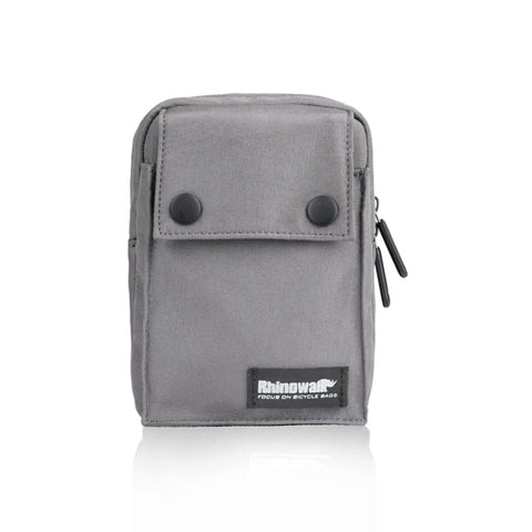 Rhinowalk Bicycle Handlebar Bag Multifunctional Storage Bag Waterproof Clutch, Gray, Black