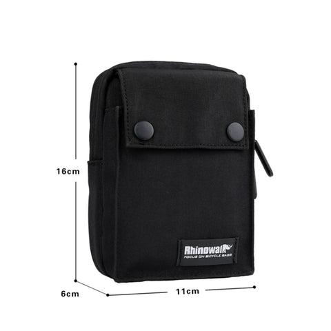 Rhinowalk Bicycle Handlebar Bag Multifunctional Storage Bag Waterproof Clutch, Gray, Black