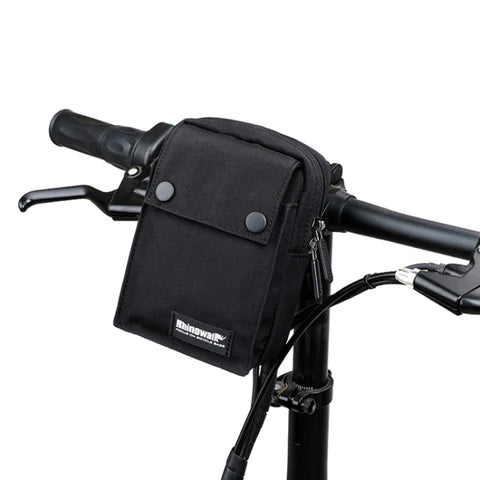 Rhinowalk Bicycle Handlebar Bag Multifunctional Storage Bag Waterproof Clutch, Gray, Black