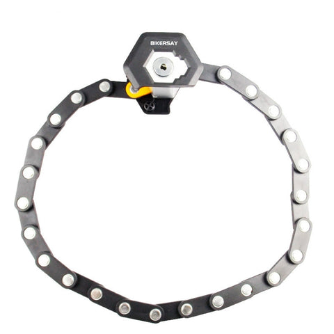 BIKERSAY  BK001 Bicycle Folding Lock Anti-theft Anti-cutting Mountain Bike Burger Lock, BIKERSAY BK001