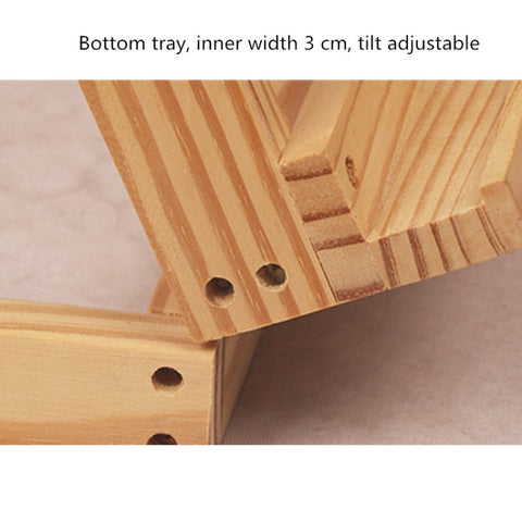 Horizontal Desktop Wooden Easel Sketch Exhibition Easel, Beech  45x37x50cm, Beech 35x33x48cm, Yellow Pine 35x33x48cm