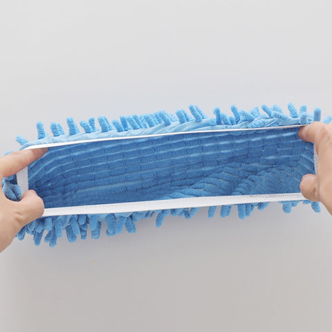 2pcs Chenille Lazy Mopping Shoe Cover Clean Floor Removable and Washable Mop Random Colour, Floor Mop