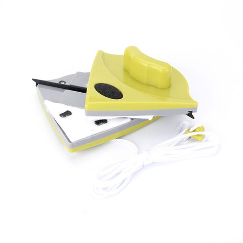 Double-sided Glass Window Cleaner Triangle Multifunctional Magnetic Glass Cleaner, 2 PCS (White)