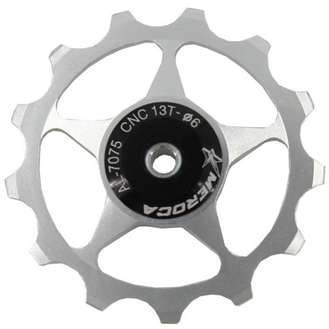 MEROCA Metal Bearings Mountain Bike Road Bike Rear Derailleur Guide Wheel 11T/13T Guide Wheel, 11T Black, 13T Black, 11T Red, 13T Red, 11T Blue, 13T Blue, 11T Purple, 13T Purple, 11T Silver, 13T Silver, 11T Electroplating Colorful                      ...