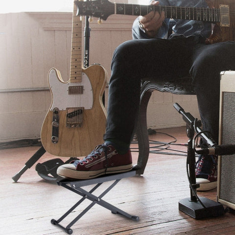 6-speed Adjustable Guitar Footrest Non-slip Panel Guitar Playing Pedal, 6-speed