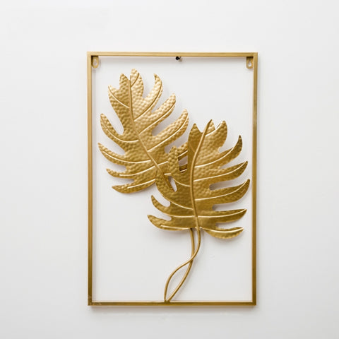 Living Room Wall Metal Leaf Wall Hanging Decoration TV Sofa Background Wall Wall Decoration, Banana Leaf, Spring Rain Leaf, Turtle Leaf, Green Leaf, Wheat Ear, Ginkgo Leaf