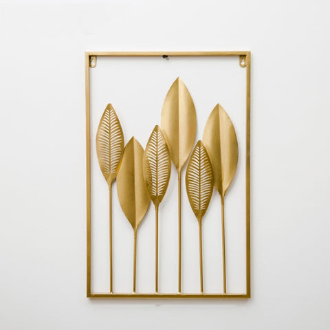 Living Room Wall Metal Leaf Wall Hanging Decoration TV Sofa Background Wall Wall Decoration, Banana Leaf, Spring Rain Leaf, Turtle Leaf, Green Leaf, Wheat Ear, Ginkgo Leaf