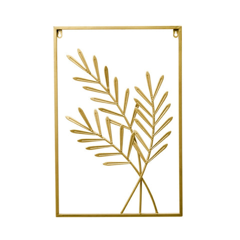 Living Room Wall Metal Leaf Wall Hanging Decoration TV Sofa Background Wall Wall Decoration, Banana Leaf, Spring Rain Leaf, Turtle Leaf, Green Leaf, Wheat Ear, Ginkgo Leaf