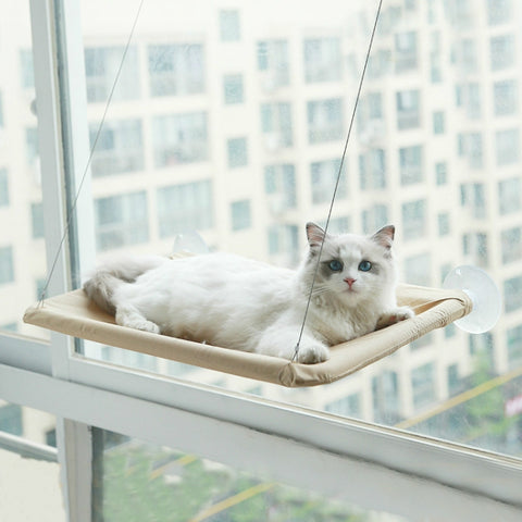 Pets Suction Cup Cat Hammock Window Hanging Hammock, Blue, Green, Purple, Khaki