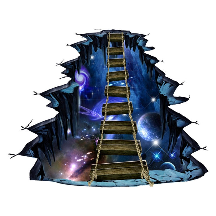 3D Wall Stickers Universe Planet Single-plank Bridge Floor Stickers, FX82001, FX82002, FX82003, FX82004