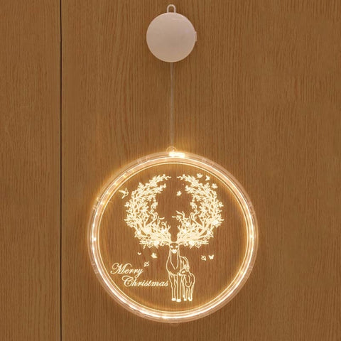 Christmas Decoration Light LED Holiday 3D Hanging Lamp, Battery, USB