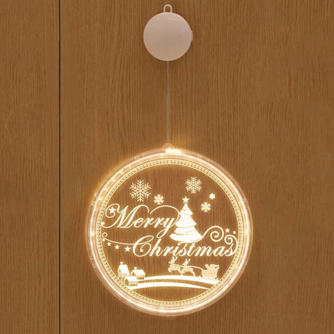 Christmas Decoration Light LED Holiday 3D Hanging Lamp, Battery, USB