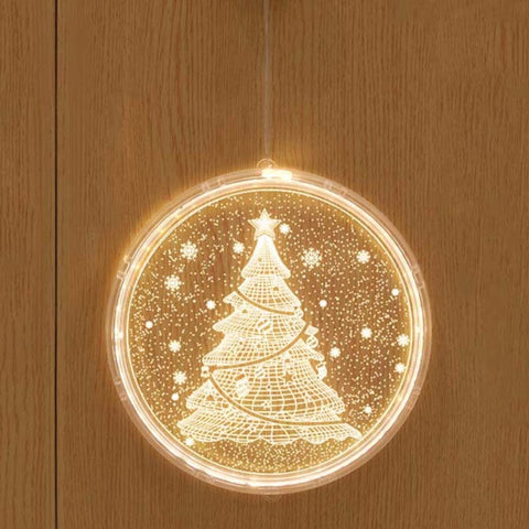 Christmas Decoration Light LED Holiday 3D Hanging Lamp, Battery, USB