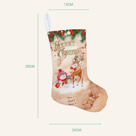 Christmas Stockings Pendant Christmas Decoration Gift Bag, Old Man Snowman, Snowman, Deer