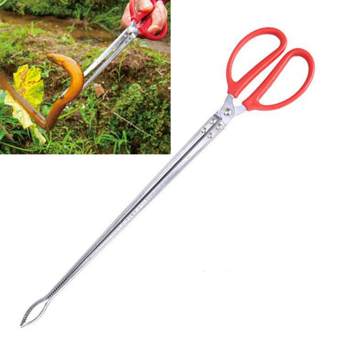 Rice Eel Clip Lobster Tongs Rice Eel Clip Crab Loach Pliers Fish Control Garbage Clip, 52cm Straight, 38cm Elbow, 52cm Elbow