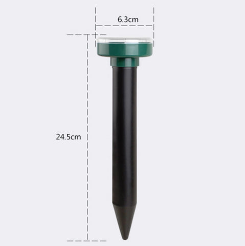Solar Mouse Repeller Ultrasonic LED Manor Farm Rice Field Mouse Repeller Snake Repeller, Solar Mouse Repeller (Round ), Solar Mouse Repeller (Square)