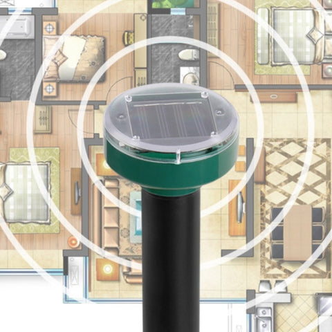 Solar Mouse Repeller Ultrasonic LED Manor Farm Rice Field Mouse Repeller Snake Repeller, Solar Mouse Repeller (Round ), Solar Mouse Repeller (Square)