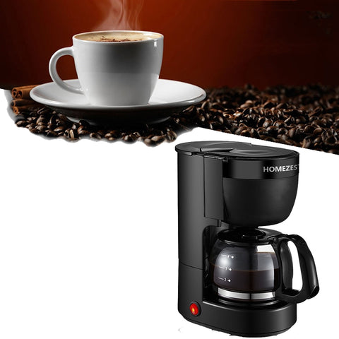 Homezest Household Small Coffee Maker Automatic Mini Drip Coffee Machine, UK Plug, EU Plug