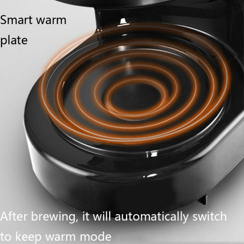 Homezest Household Small Coffee Maker Automatic Mini Drip Coffee Machine, UK Plug, EU Plug