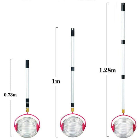 Garden Tools Nut Collector Fruit Picker Picking Walnut Picking Chestnut Picker, Telescopic Rod+Small Scroll Wheel, Telescopic Rod+Big Scroll Wheel