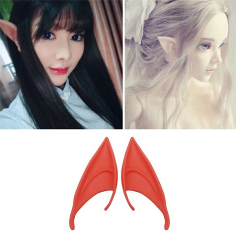 1pair  Halloween Elf Latex Ears Cosplay Props, 10cm, 12cm