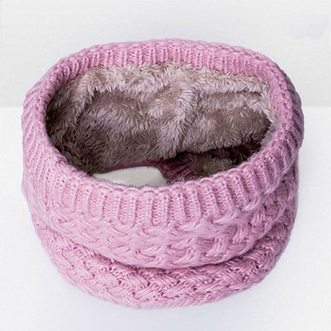 Winter Plus Velvet Thicken Warm Pullover Knit Scarf, 47 x 22cm