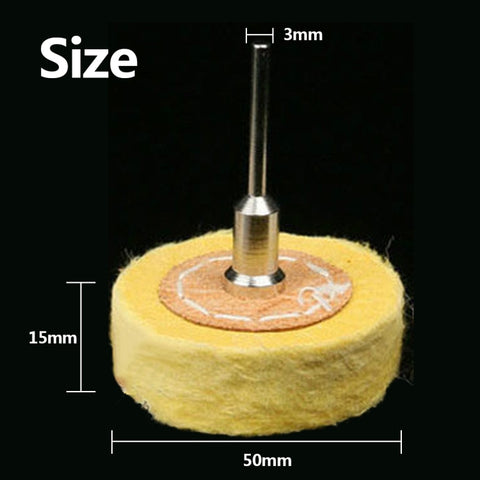 T Style Polish Buffing Wheel Grinding Head Cloth Dremel Wheel Grinder Brush For Rotary