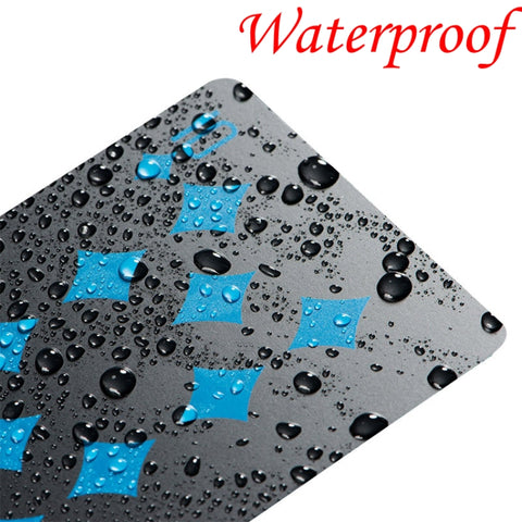 2 PCS Plastic PVC Poker Cards Waterproof Black Playing Cards Creative Gift Durable Poker, TBD0481158, TBD0481158R