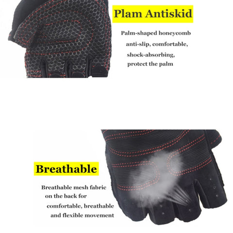 Gym Gloves Heavyweight Sports Exercise Weight Lifting Gloves Body Building Training Sport Fitness Gloves, M, L, XL
