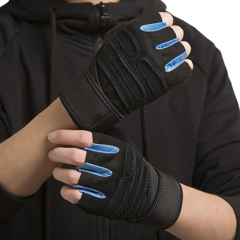 Gym Gloves Heavyweight Sports Exercise Weight Lifting Gloves Body Building Training Sport Fitness Gloves, M, L, XL