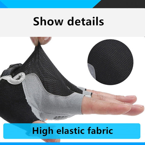 Summer Men Women Fitness Gloves Gym Weight Lifting Cycling Yoga Training Thin Breathable Antiskid Half Finger Gloves, S, M, L, XL