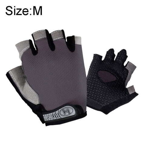 Summer Men Women Fitness Gloves Gym Weight Lifting Cycling Yoga Training Thin Breathable Antiskid Half Finger Gloves, S, M, L, XL