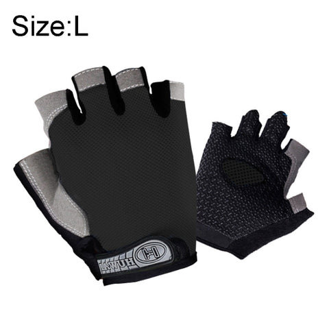 Summer Men Women Fitness Gloves Gym Weight Lifting Cycling Yoga Training Thin Breathable Antiskid Half Finger Gloves, S, M, L, XL