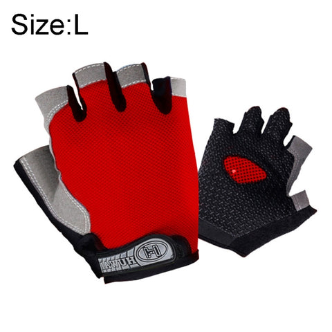 Summer Men Women Fitness Gloves Gym Weight Lifting Cycling Yoga Training Thin Breathable Antiskid Half Finger Gloves, S, M, L, XL