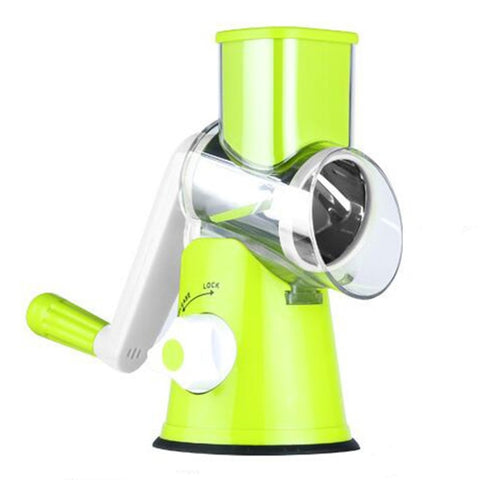 Multifunctional Electric Fruit Vegetable Slicer Cutter Carrot Potato Cutting Machine Stainless steel Blade Salad Chopper, Random Color Delivery