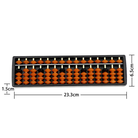 Plastic Abacus 15 Digits Arithmetic Tool Math Learn Aid Caculating Toys Gifts for Kids, 15 Digits Arithmetic Tool Math Abacus