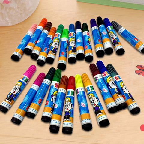 86 PCS Children Drawing Painting Art Set Blue Water Color Pen Crayon Oil Pastel Paint Brush Drawing Tool