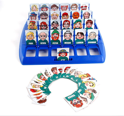 Children Logical Reasoning Game Guess Board Kid Puzzle Game Party Toy, Red Blue