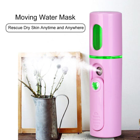 Facial Steamer Nano Steamer Handy  Face Moisture Sprayer Rechargeable Mini USB Charging